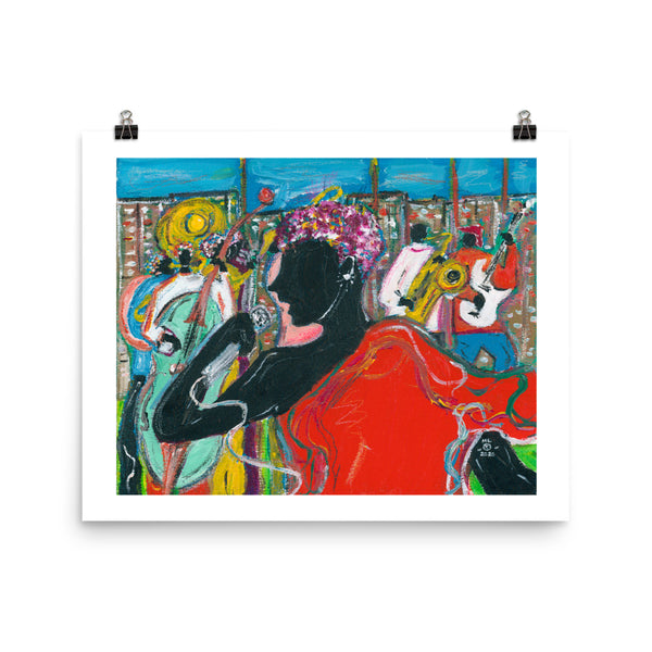 "Jazz Woman" Poster Print