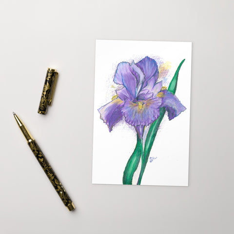 "Lovely Iris" Postcard