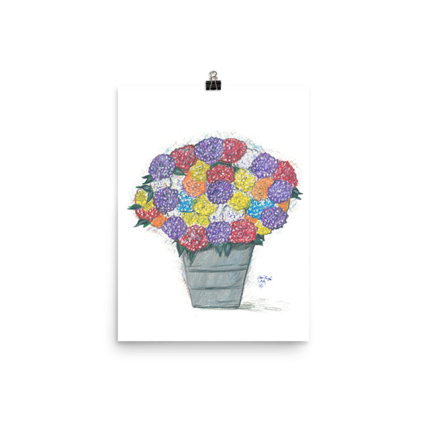 "Mystic Hydrangea" Poster Print