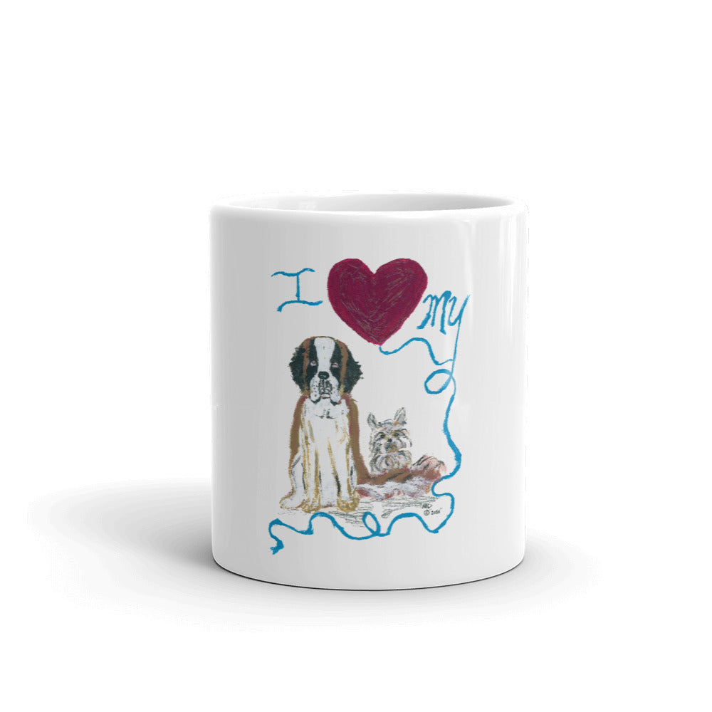 I Heart My Pet Series Mug (Two Dog)