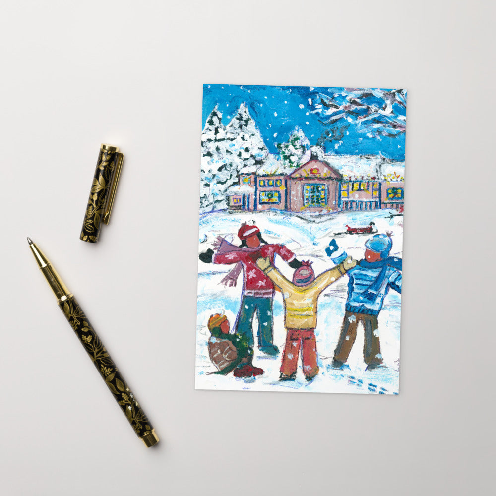 "Snow Day I" Postcard