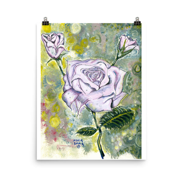 "Enchanting Purple Rose" Poster Print