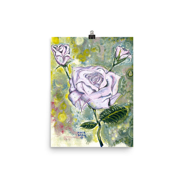 "Enchanting Purple Rose" Poster Print