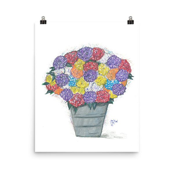 "Mystic Hydrangea" Poster Print