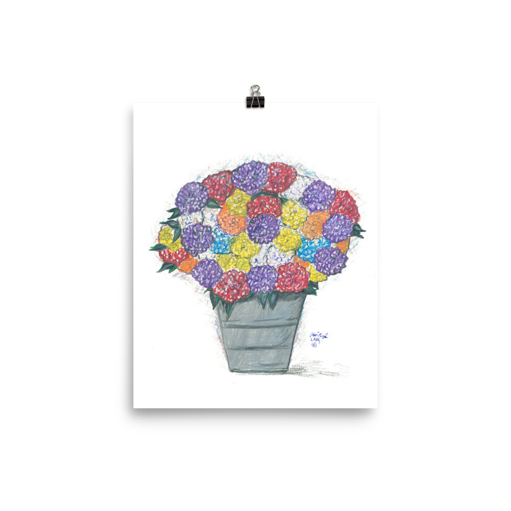 "Mystic Hydrangea" Poster Print