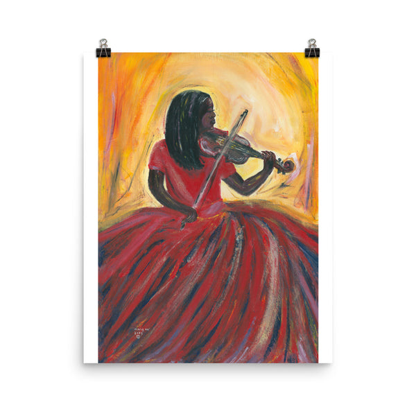 "Violin Girl" Poster Print