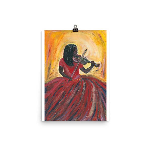 "Violin Girl" Poster Print