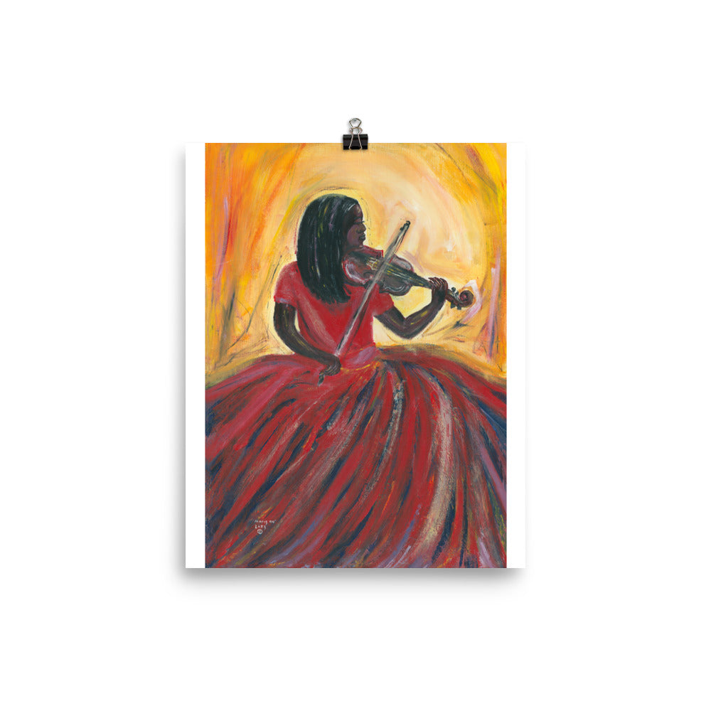 "Violin Girl" Poster Print